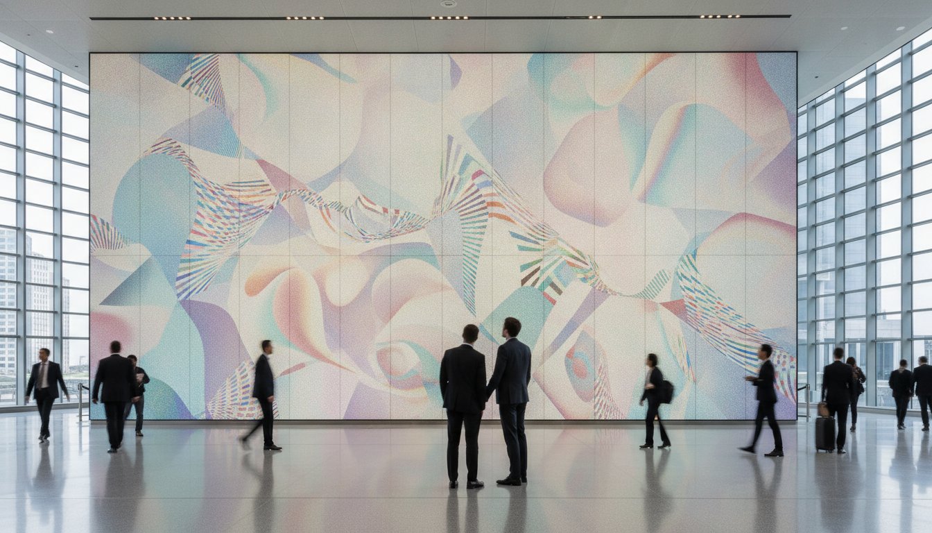 Motion Murals for Public Spaces: Dynamic Visual Art Guide
